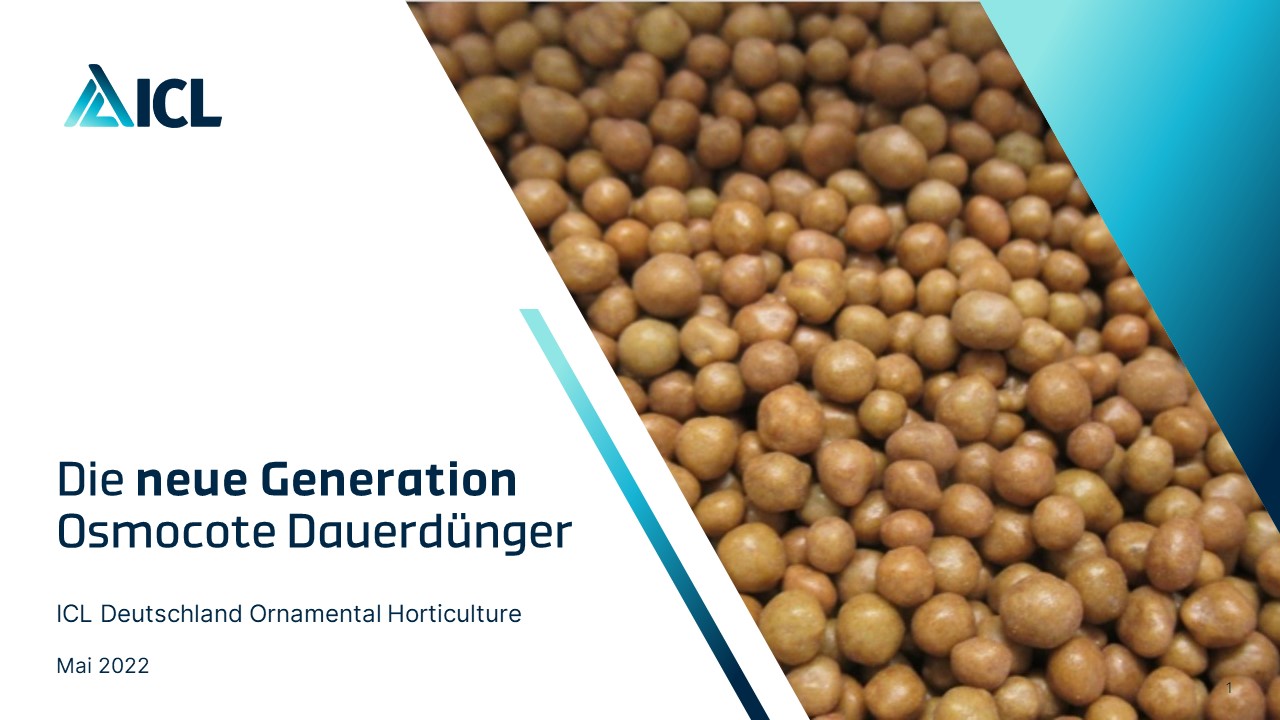 Die neuste Generation Osmocote Dauerdünger