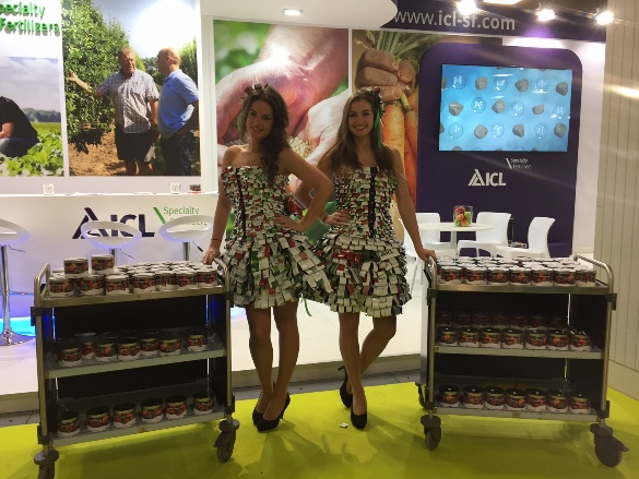 ICL Specialty Fertilizers hostesses at FRUIT LOGISTICA 2017 A perfect opportunity to meet and interact with our customers in the fruit and vegetable industry