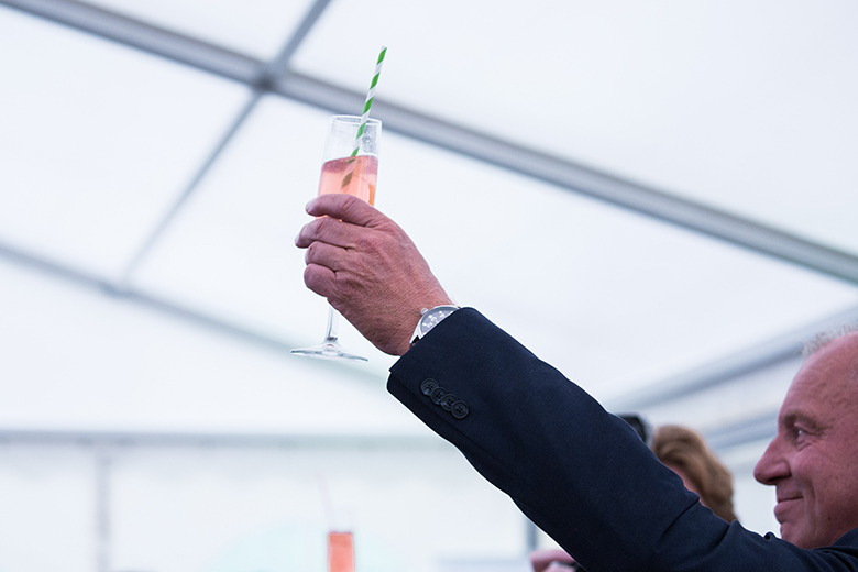 Let's raise our glasses