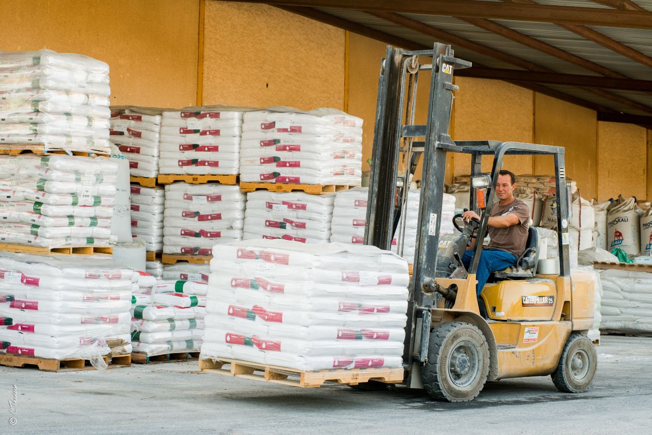 Gestione pallets in piazzale di stoccaggio