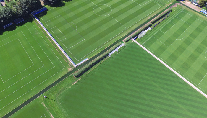 Leicester City FC Images of Leicester City Football Clubs training ground taken with the DJI Phantom drone claimed through Turf Rewards.