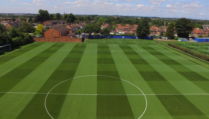 Leicester City FC Images of Leicester City Football Clubs training ground taken with the DJI Phantom drone claimed through Turf Rewards.