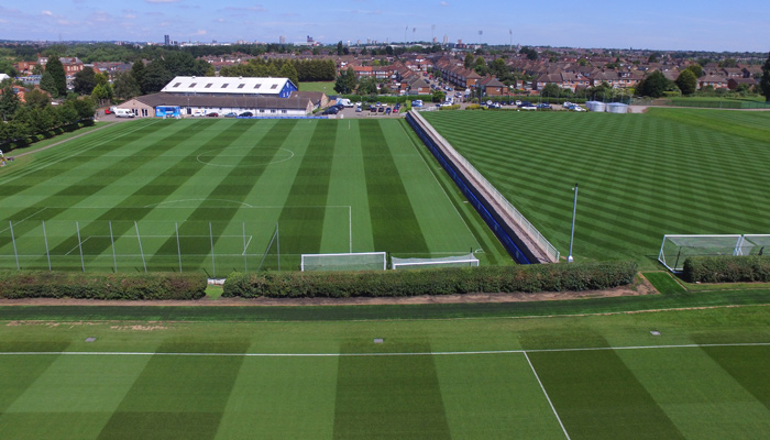 Leicester City FC Images of Leicester City Football Clubs training ground taken with the DJI Phantom drone claimed through Turf Rewards.