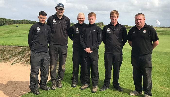 Greenmaster Pro-Lite aids recovery at Blackpool North Shore Golf Club Head Greenkeeper Andy Moore and his team.