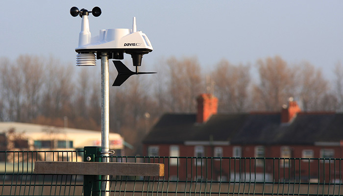 Weather Monitoring at Fleetwood Town FC Fleetwood Town use a Davis weather monitoring station, claimed through Turf Rewards using Environonitor vouchers.