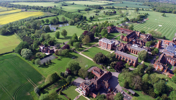 Radley College Aerial photo of the stunning facilities.